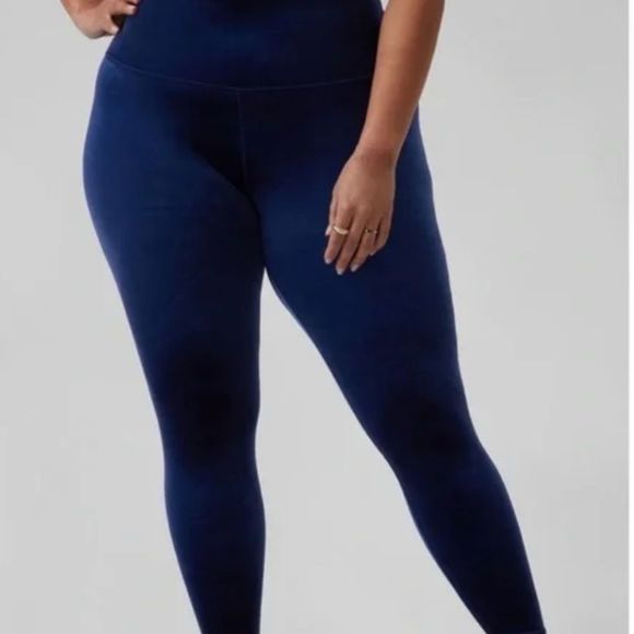 Athleta Pants - Athlete Elation Velvet Legging Cobalt Blue 1X